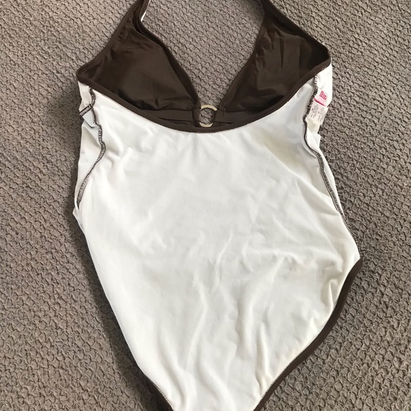 Chocolate brown halter swim suit in EUC. - Picture 9 of 9